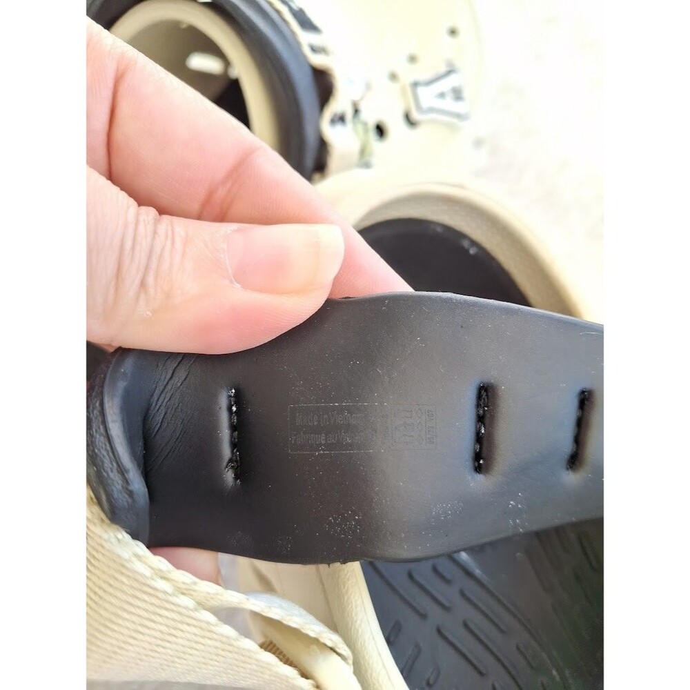 Crocs Echo Clog Bone Black Womens 8 Mens 6 Sculpted Foam 207937-2YJ - Picture 5 of 13